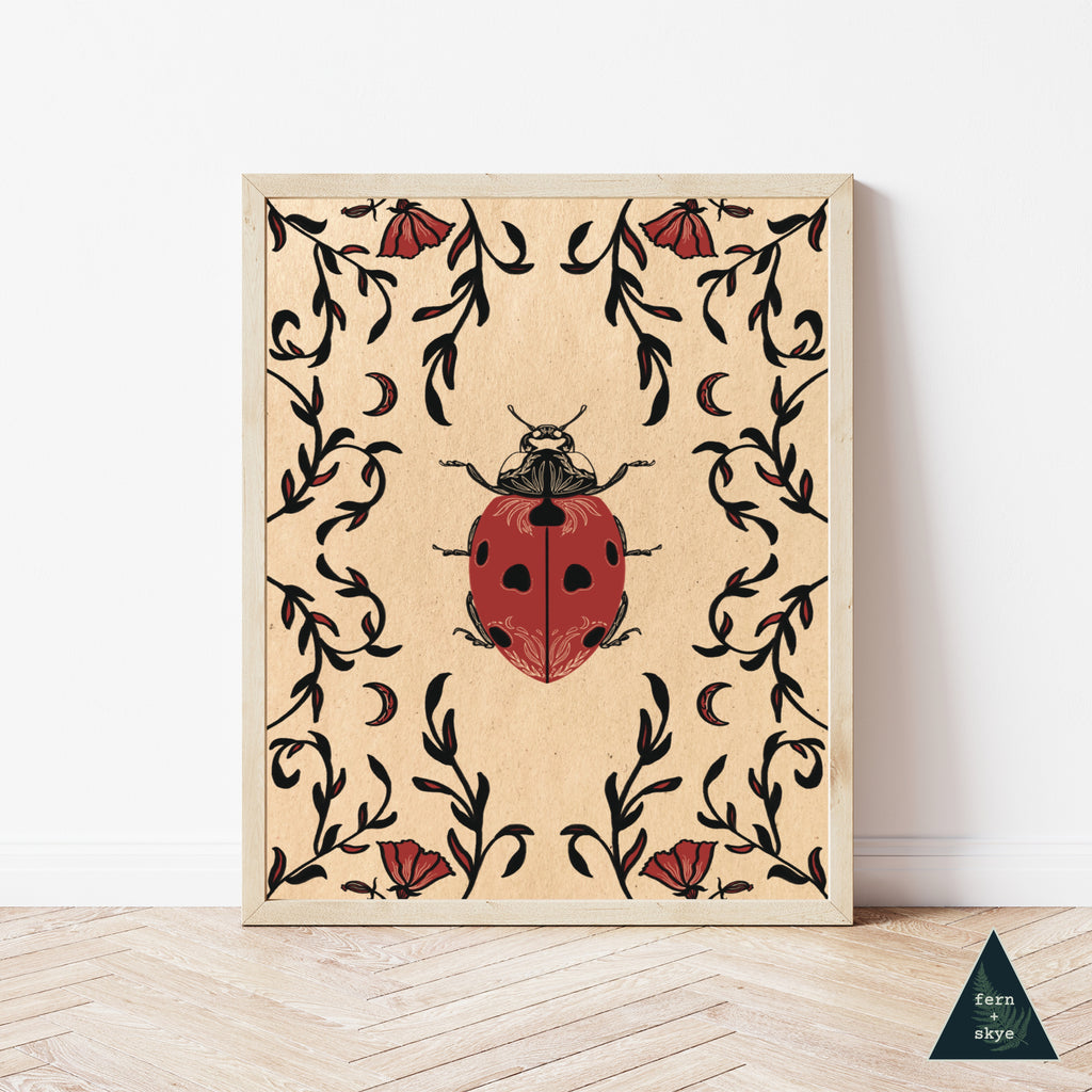 Ladybug Love Art Print