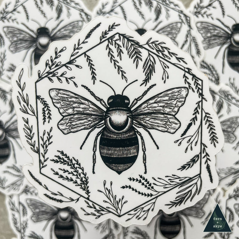 Botanical Bee Sticker