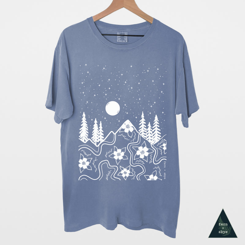 CO Columbine Rockies - Screen Printed Unisex T-Shirt