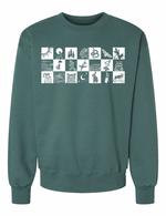 Wildlife Checkers - Screen Printed Unisex Sweatshirt