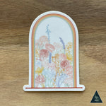 Rainbow Floral Dome Terrarium Sticker