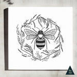 Botanical Bee Canvas Print