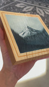 "Stillness in the Fog" - Original Acrylic Painting on Pine Wood